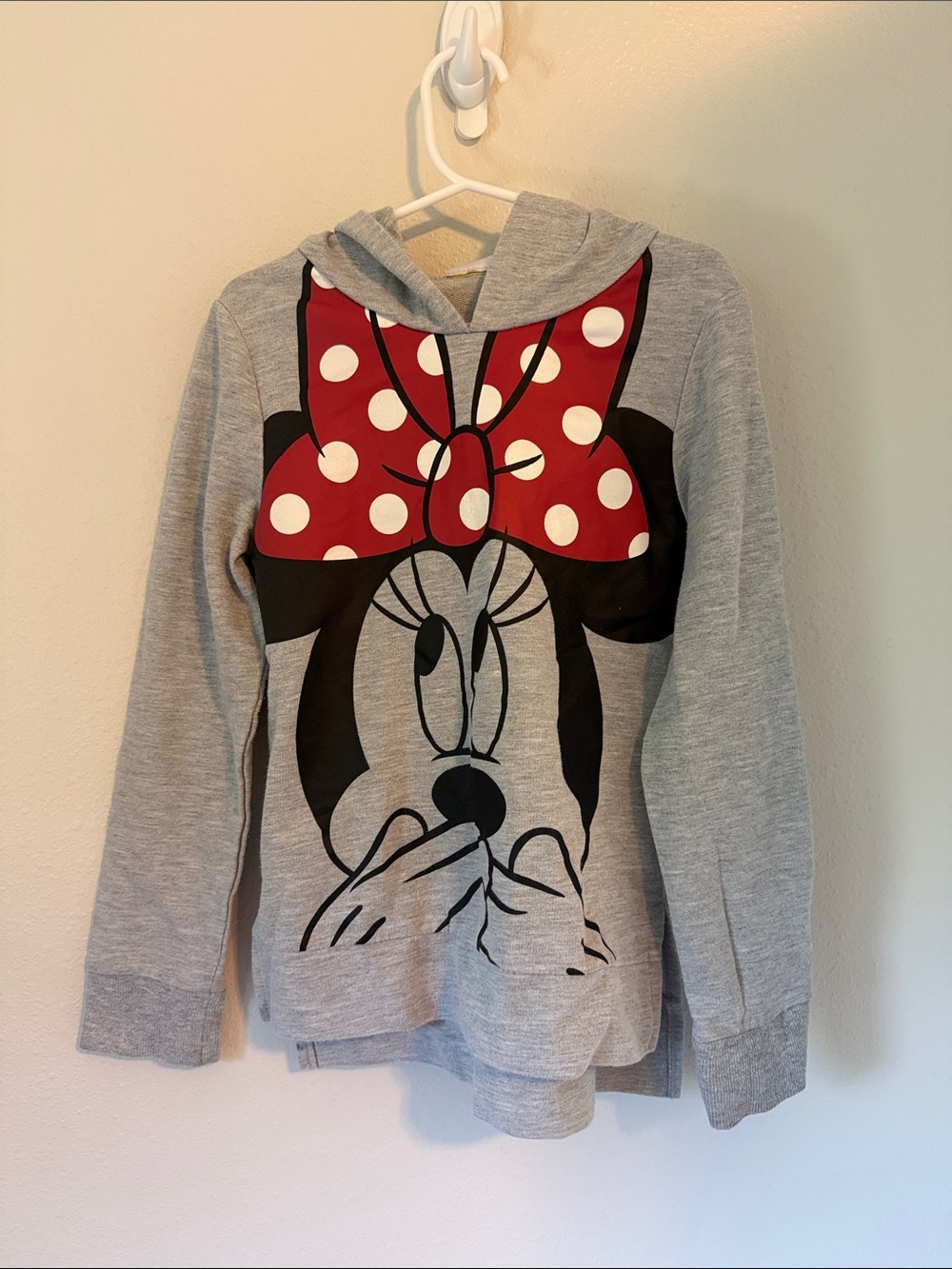 Kids Disney Minnie Mouse Hooded Sweater Hoodie Pullover Medium 7/8